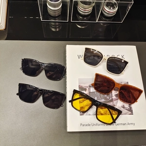 Collection of retro square sunglasses in diverse colors for men and women with UV protection