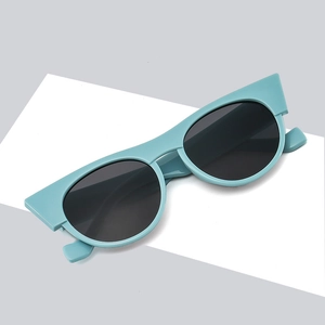 Women Retro Cat Eye Round Sunglasses Thick Frame UV400 Protection PC AC Lens Outdoor Travel Fashion Sunglasses Eyewear