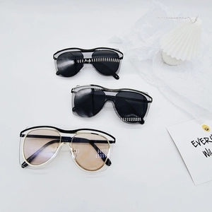 Lunettes de soleil aviateur vintage pour enfants avec monture tendance à double pont