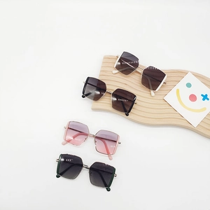 Kinder Sonnenbrille Quadratisch Geometrisch Metallrahmen Verlaufsgläser Mode Outdoor Reisen Für Jungen Mädchen UV400