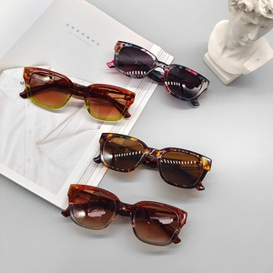 Collection of stylish square frame sunglasses in tortoiseshell and gradient green designs