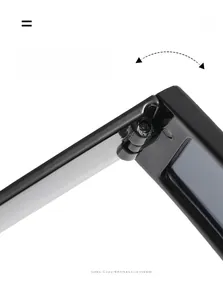 Detail of durable metal hinge on black cyberpunk sunglasses with folding mechanism