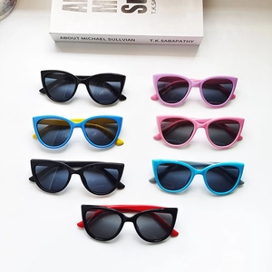 Kids Polarized Sunglasses UV400 Protection Cat Eye TPEE Frame AC Lens Fashion Outdoor Eyewear For Boys Girls