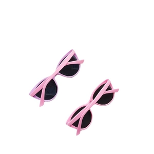Polarized UV protection kids sunglasses with stylish oval frames in pink and purple