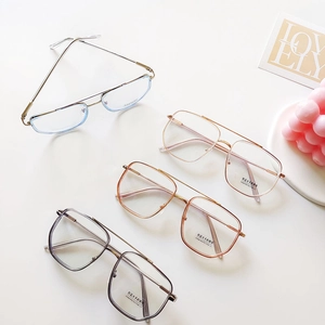 Lunettes anti-lumière bleue à double pont en quatre couleurs avec protection UV400