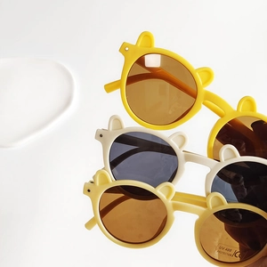 Lunettes de soleil ours pour enfants, protection UV400 et couleurs acidulées