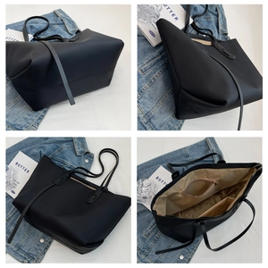 Détails du grand sac cabas avec poches intérieures et doublure spacieuse pour le bureau