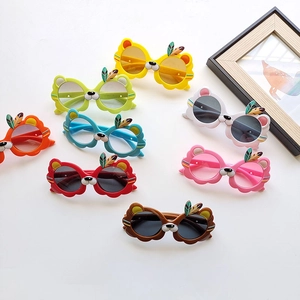 Lunettes de soleil pour enfants en forme de lion avec protection UV et fini mat