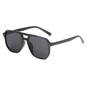 Retro Aviator Sunglasses For Men Women UV400 Protection Large Resin Frame Double Bridge Trendy Fashionable Outdoor Eyewear