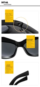 Detail of Y2K futuristic sunglasses showing durable metal hinges and ergonomic nose pads