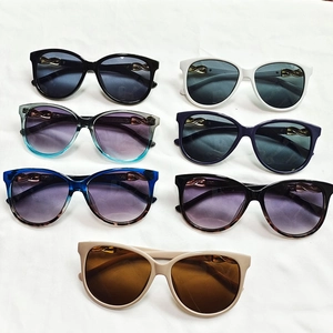 Occhiali Da Sole Moda Donna Montatura Grande Protezione UV400 Dettaglio In Metallo Intrecciato Chic Outdoor Vintage
