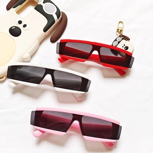 Kids Sunglasses One Piece Lens Irregular PC Frame UV400 Protection Futuristic Cyberpunk Eyewear For Boys Girls Children
