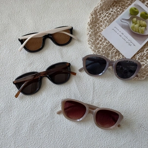 Retro Large Round Frame Sunglasses UV Protection PC Resin Lens Fashion Eyewear For Men And Women Vintage Style