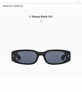 Nahaufnahme der schwarzen Retro-Sonnenbrille mit silbernen Pfeil-Metallverzierungen