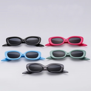 Oval Sunglasses Retro Vintage UV400 PC Frame AC Lens Lightweight Eyewear For Men Women Fashion Y2K Style