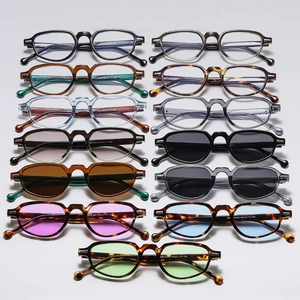 Lunettes De Soleil Ovales Rétro Monture PC Protection UV400 Lentille Résine Mode Reisnagel Pour Hommes Femmes