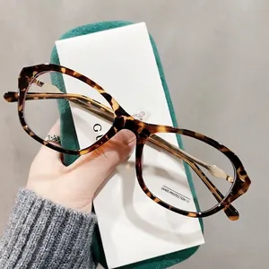 Retro Cat-Eye-Sonnenbrille in Schildpattoptik mit Goldbügeln und UV400-Schutzgläsern
