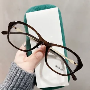Detailansicht der braunen Cat-Eye-Sonnenbrille mit Goldbügeln und UV400-Schutzetikett