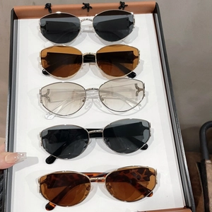 Retro Cat Eye Sunglasses UV Protection PC Lens Metal Plastic Frame Vintage Fashion Eyewear For Women Men Outdoor