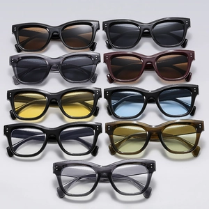 Retro Square Sunglasses UV400 Protection PC Frame AC Lens Vintage Fashion Classic Eyewear For Men Women Driving Glasses