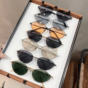 Vintage Cat Eye Sunglasses Metal Frame UV400 Protection Resin Lens Anti Blue Light Retro Eyewear For Women Men