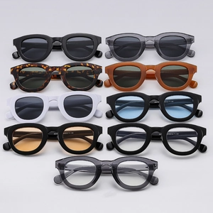 Vintage Round Sunglasses UV400 Protection PC Frame AC Lens Fashion Outdoor Versatile Eyewear For Men Women
