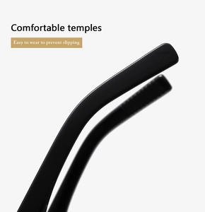 Dettaglio delle stanghette ergonomiche per occhiali da sole con texture antiscivolo nera