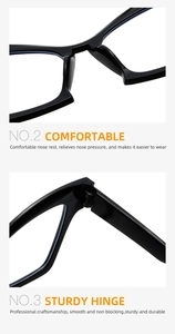 Detail showing comfortable integrated nose pads and durable metal hinges on black frame