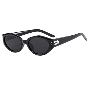 Retro Cat Eye Sunglasses For Women Vintage Oval Resin Frame AC Lenses UV400 Protection Fashion Outdoor Travel