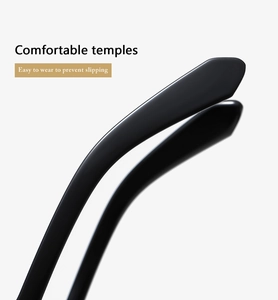 Detail of matte black ergonomic sunglasses temple tips for anti-slip comfort