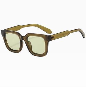 Detailed view of the square oversized sunglasses frame with model number ZM9803 C10