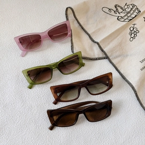 Retro Square Sunglasses Resin Frame UV400 Protection Hip Hop Streetwear Unisex Fashion Eyewear