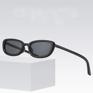Classic black oversized square sunglasses with UV protection for outdoor fashion