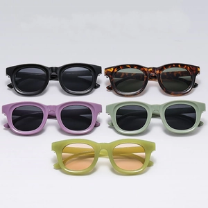 Retro Square Sunglasses PC Frame AC Lens UV400 Protection Outdoor Fashion Eyewear For Men Women