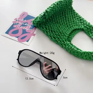 Dimensions détaillées des lunettes aviateur pour enfants avec largeur de 12,5 cm