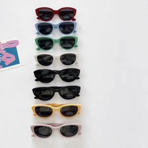 Lunettes De Soleil Polarisées Enfants Plastique Protection UV400 Oeil De Chat Mode Extérieur Pour Garçons Filles Avec Étui