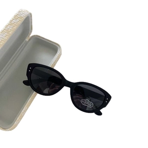 Lunettes de soleil polarisées UV400 pour enfants avec étui élégant marron tressé