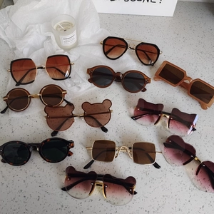 Occhiali Da Sole Per Bambini Lente In Resina Montatura In Metallo Protezione UV Viaggi All'aperto Stili Retro Ragazzi Ragazze