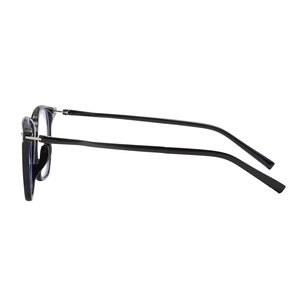 Minimalist black square-frame glasses with blue light blocking lenses for a daily chic look