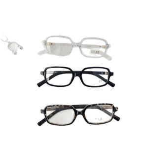 Kids vintage square frame sunglasses with UV400 protection in clear, black, and tortoise shell