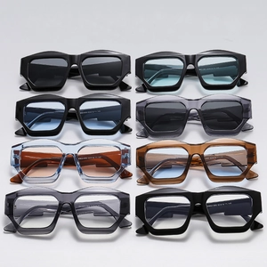 Irregular Cat Eye Sunglasses Geometric Acetate Frame UV400 Protection Fashion Punk Y2K Style Eyewear For Women