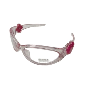 Lunettes anti-lumière bleue roses pour enfants avec cœur et protection UV400