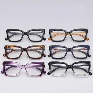 Blue Light Blocking Glasses Oversized Cat Eye Frame Anti Eyestrain Vintage Square Plastic Fashion Eyewear Men Women