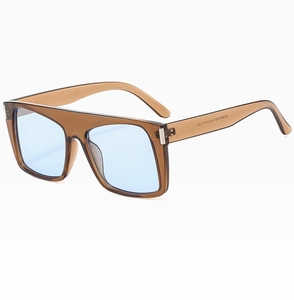 Detail of square sunglasses with model ZN3888 code printed on the inner temple