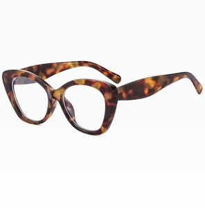 Detail view of tortoiseshell cat eye glasses frames with elegant retro vintage finish