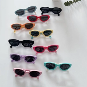 Kinder Faltbare Sonnenbrille Polarisiert UV400 TR90 Rahmen TAC Gläser Kontrastfarben Katzenauge Für Jungen Mädchen