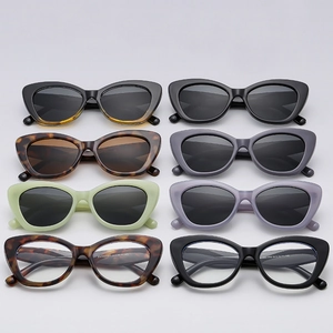 Cat Eye Sunglasses Retro Fashion UV400 Protection PC Frame AC Lens Lightweight Elegant Eyewear For Women
