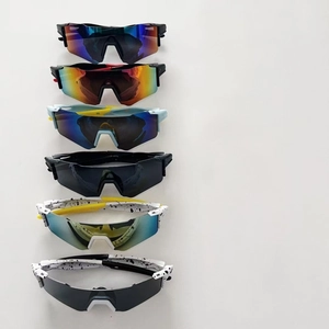 Kids sports cycling sunglasses in six different colors with large protective lenses