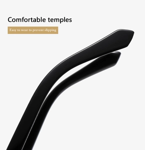 Detail of ergonomic black sunglasses temples designed for comfort and anti-slip fit