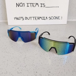 Lunettes de soleil de sport pour enfants avec verres miroir colorés pour le cyclisme